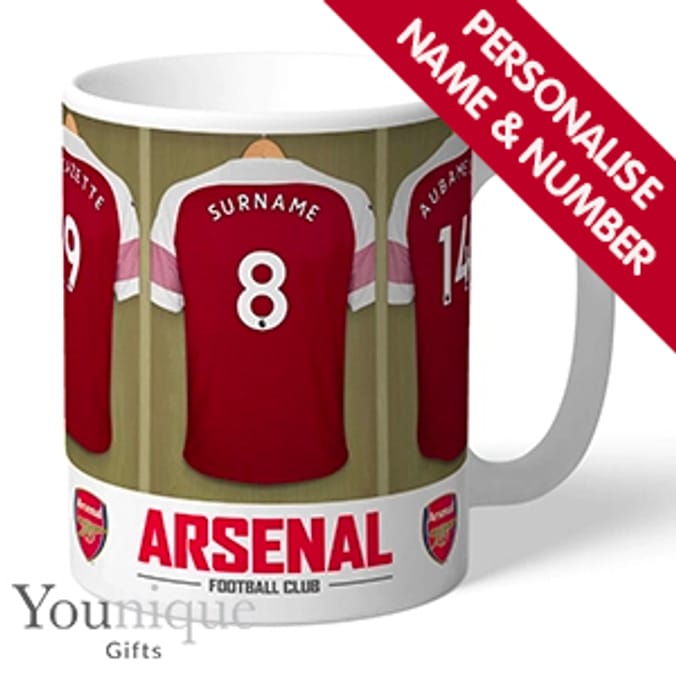 Personalised Arsenal FC Mug gunners mug, mugs, arsenal mug, mugs