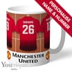 Personalised Football Manchester United FC Mug