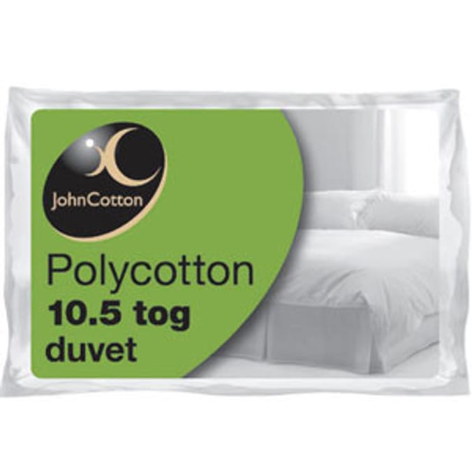 John Cotton Single Polycotton Duvet 10.5 Tog Home Bargains