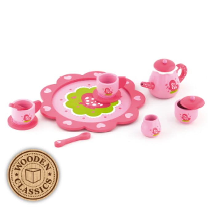 Wooden Classics Pink Tea Set