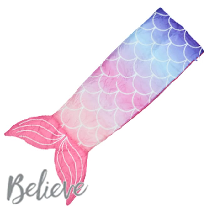 Mermaid Tail Sleeping Bag childrens blanket camping travel festival camping glastonbury Home Bargains