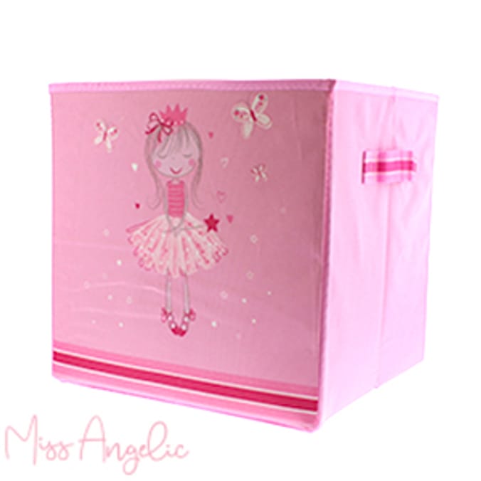 Miss Angelic Cube Storage Box bedroom kids girls pink angel fairy