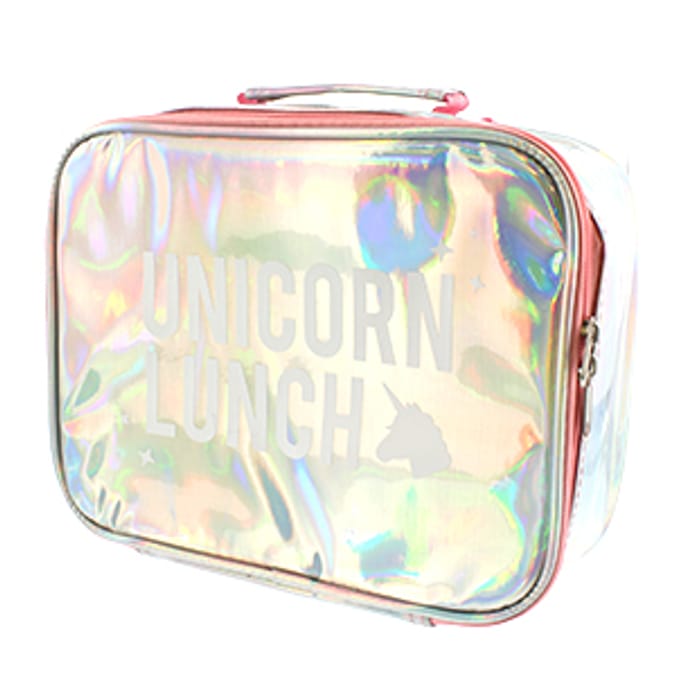 Believe Unicorn Lunch Bag iridescent hologram luminous bright