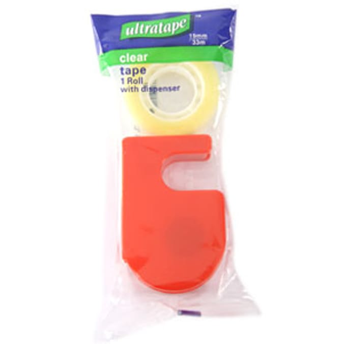 Ultratape Clear Tape & Dispenser Home Bargains