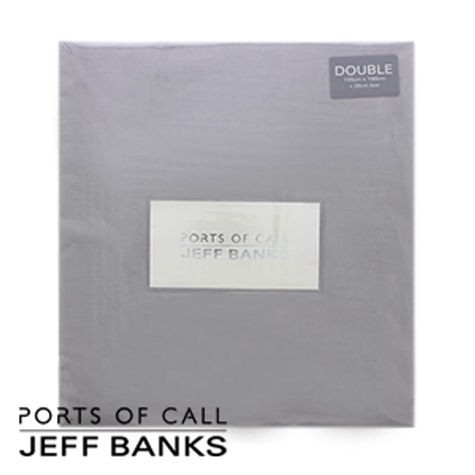 Ports of Call Jeff Banks: Fitted Sheet (Grey)