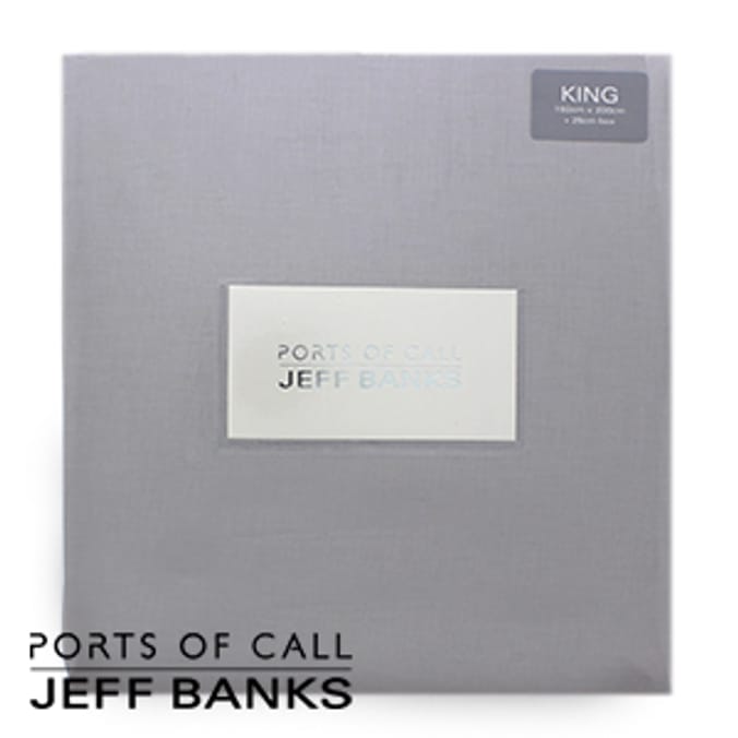 Ports of Call Jeff Banks: Fitted Sheet (Grey)