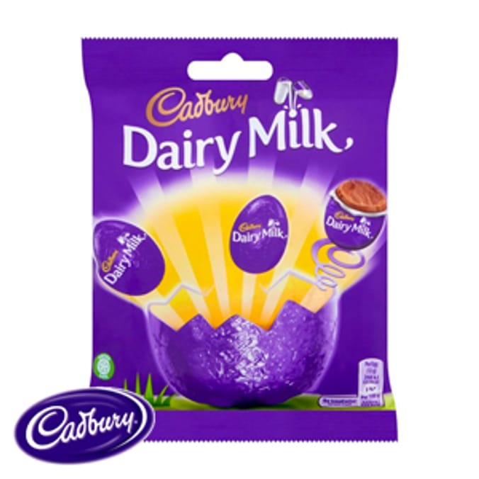 Dairy Milk Chocolate Eggs (22 x 93g Bags), easter eggs, easter treats
