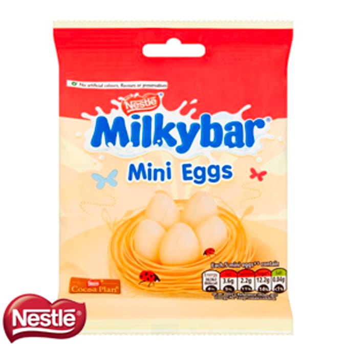 Nestle Milkybar Mini Eggs (12 x 90g Bags), easter eggs, easter treats