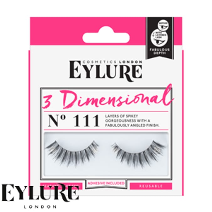 Eylure 3 Dimensional Lashes No 111, eyelashes, false lashes, falsies