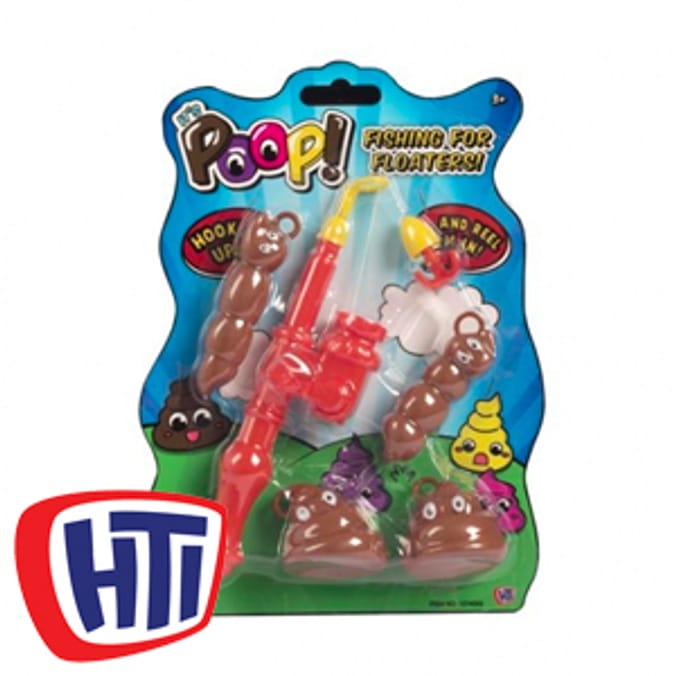It's Poop! Fishing for Floaters! Game novelty fun turd poo shit fishing  bath bathroom toddler game funny