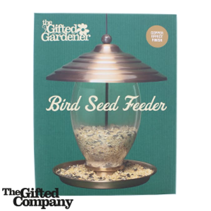 The Gifted Gardener Copper Effect Bird Seed Feeder birdtable bird