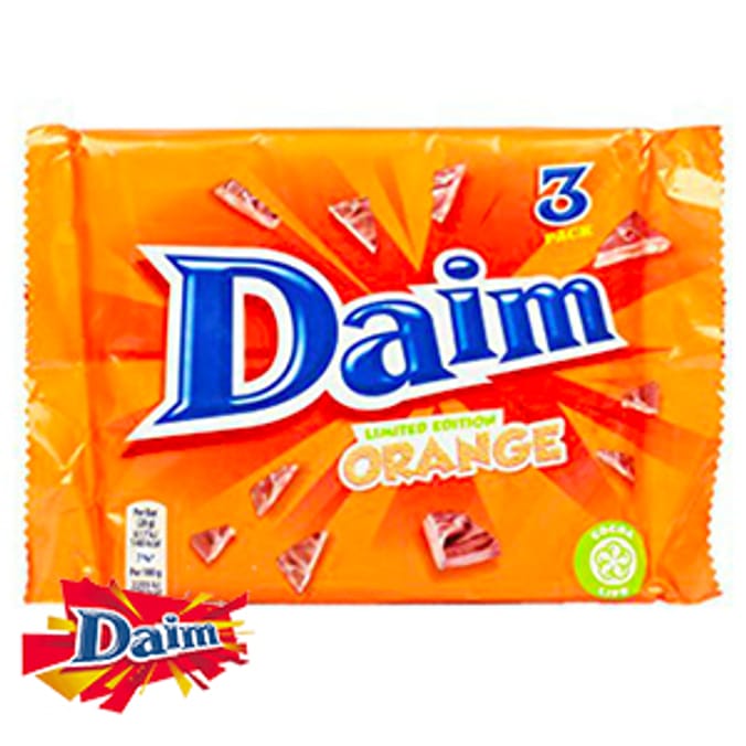 Daim Bar: Limited Edition Orange (Case of 72 Bars)