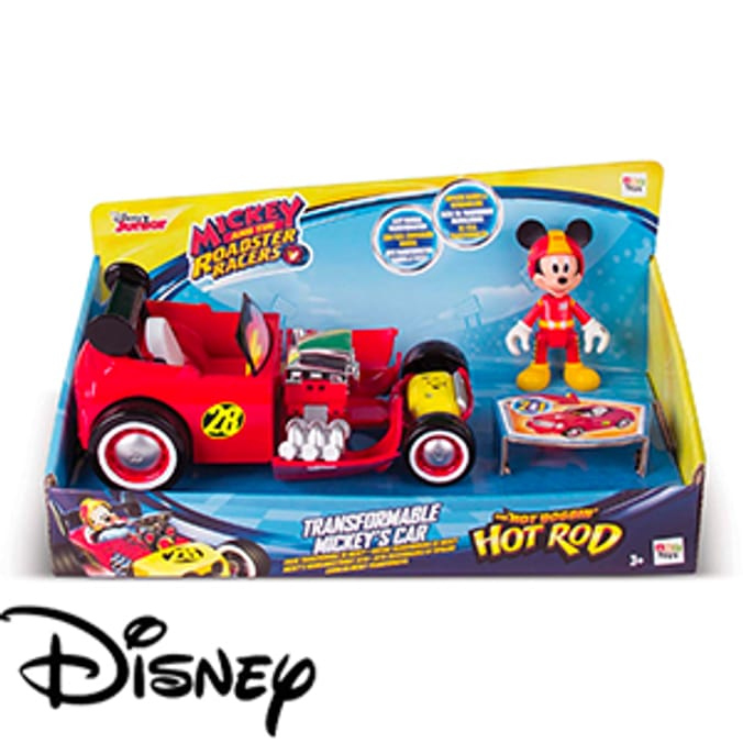 Mickey the Roadster Racers The Hot Doggin Hot Rod mickey mouse disney disney junior disney jnr car race car hot wheels transformers toddler Home Bargains