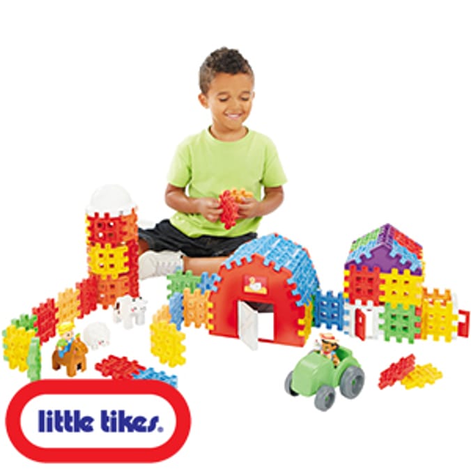 Little Tikes Waffle Blocks Farm mega bloks megabloks mega blox baby toddler farmyard Home Bargains