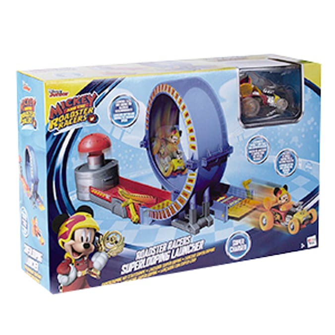 Mickey the Roadster Racers Superlooping Launcher mickey mouse disney junior disney jnr mickey and the roadster racers toy car hot wheels Home Bargains