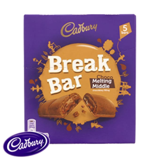 Cadbury Break Bar Choc Melt (Case of 60 Bars) snack break bar low
