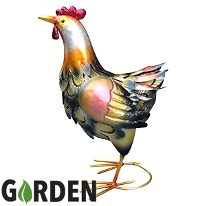 Garden Metal Ornament: Henrietta the Hen