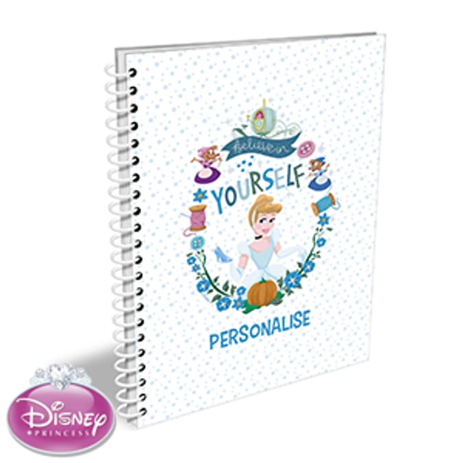 Personalised Disney Cinderella A5 Notepad, back to school, personalised school stationery Home
