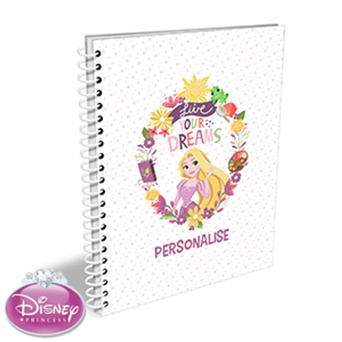 Personalise Disney Rapunzel A5 Notepad, back to school, personalised school stationery Home