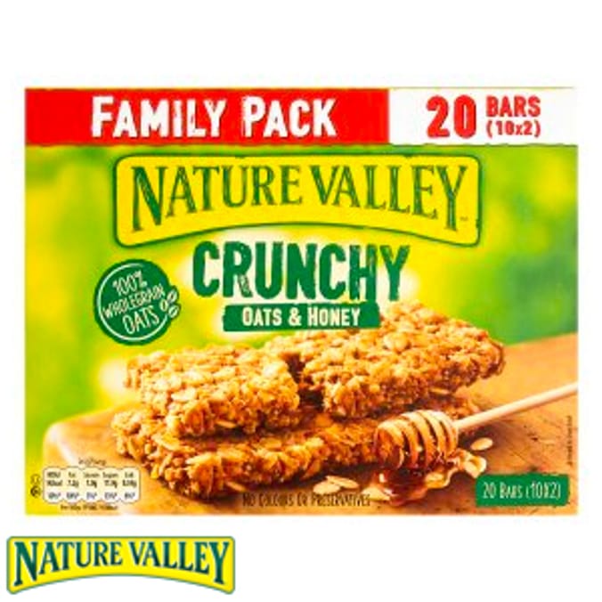 Nature Valley Crunchy Oats & Honey Family Pack breakfast bars cereal