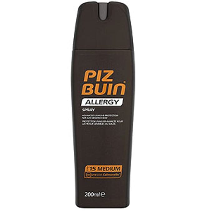 Piz Buin Allergy Spray SPF 30 sun cream, sun tan lotion, sun block Home Bargains
