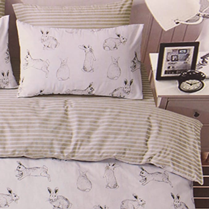 Home Collections: Run Rabbit Duvet Set (White)