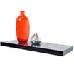 Floating Wall Shelf: Black Gloss Finish