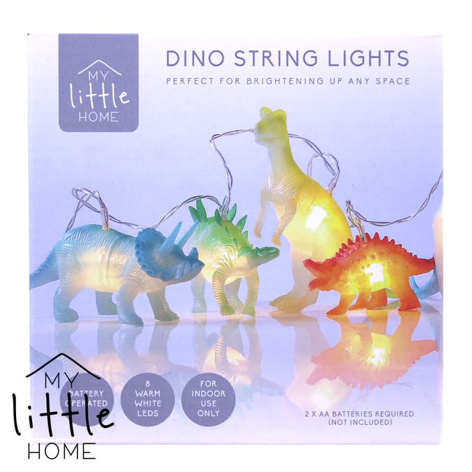 My Little Home Dino String Lights childrens bedroom, accessories