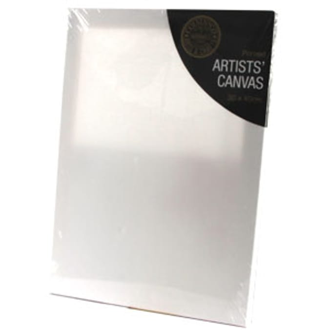 Primed Artists Canvas 50cm x 60cm case of 12 Home Bargains