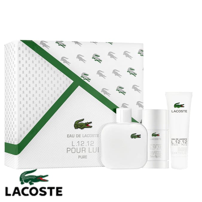 Lacoste blanc clearance 100ml gift set