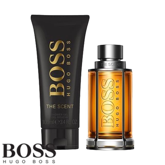 Hugo Boss Boss The Scent EDT 50ml Gift Set aftershave after shave cologne mens Home Bargains