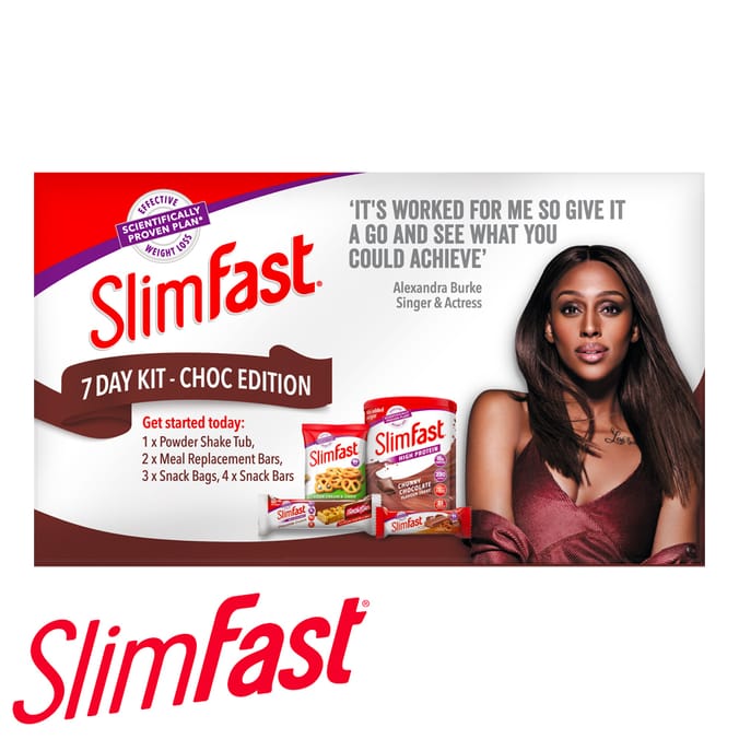 SlimFast 7 Day Kit Chocolate Edition weight loss diet slimmers world