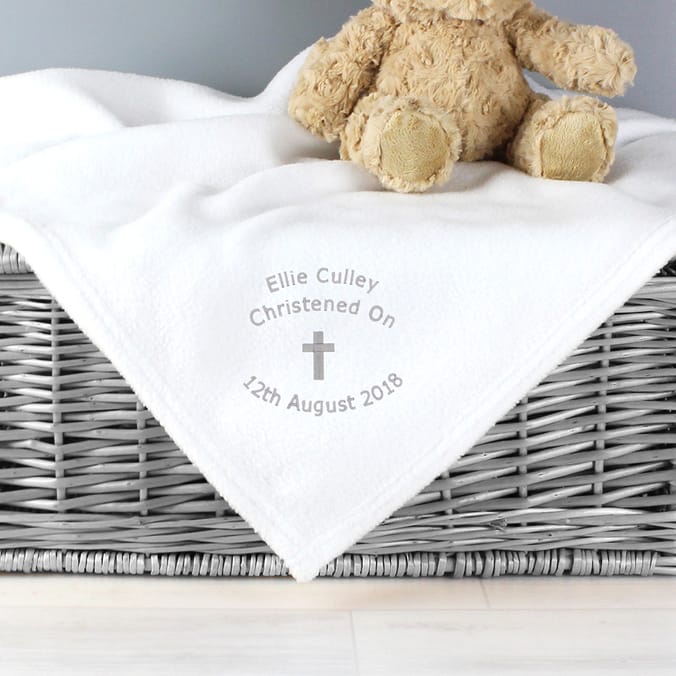 Personalised Christening Cross Blanket, christening gifts, christenings