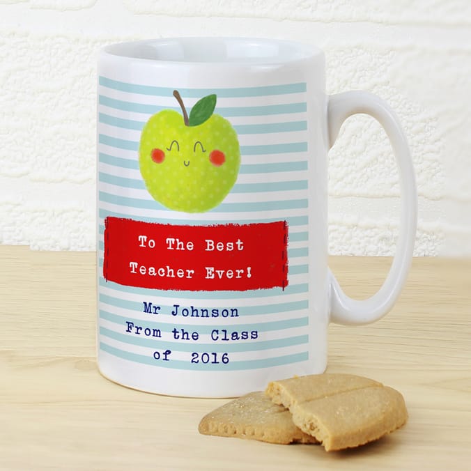 Personalised Apple for the Teacher Mug