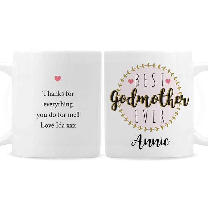 Personalised Best Godmother Mug