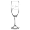 Personalised 'It's Time for Prosecco' Flute