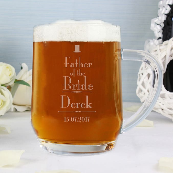 Personalised Father of the Bride Tankard