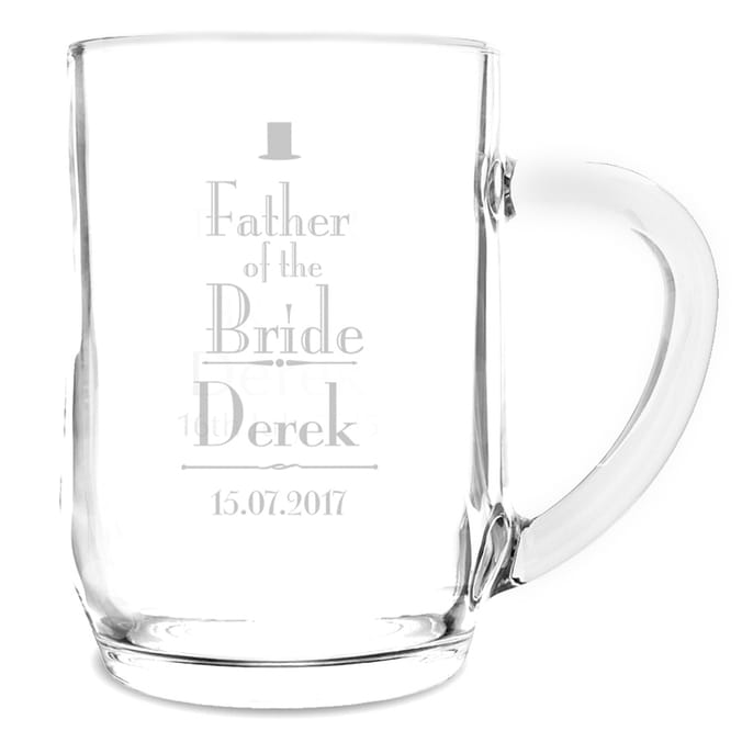 Personalised Father of the Bride Tankard