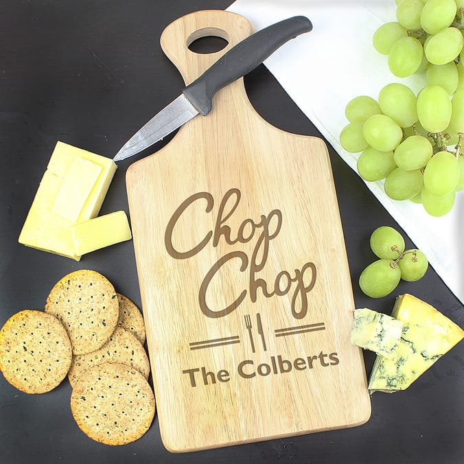 'Chop Chop' Large Paddle Chopping Board