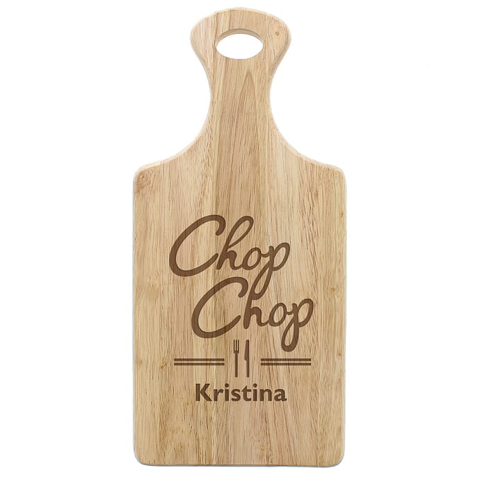 'Chop Chop' Large Paddle Chopping Board