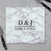 Personalised Marble Effect Glass Chopping Board