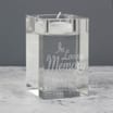 Personalised 'In Loving Memory' Glass Tea Light Holder