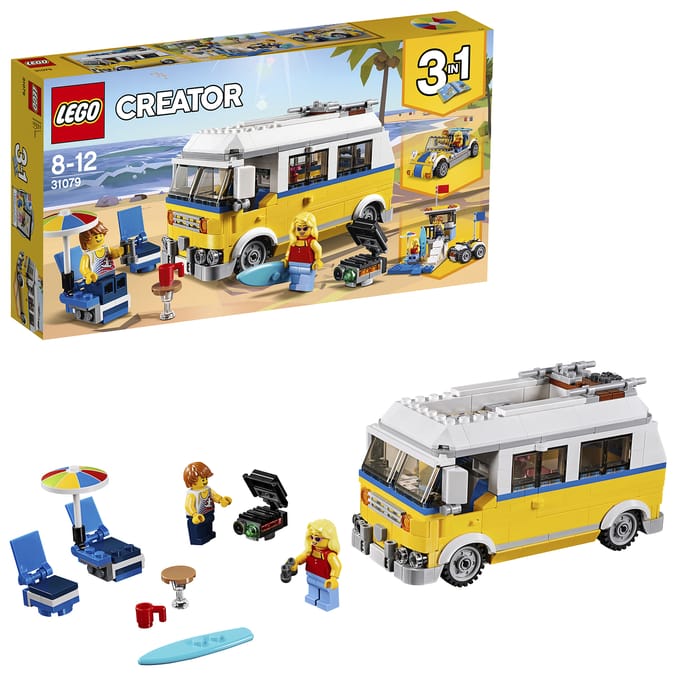 Lego 31079 creator hot sale sunshine surfer van