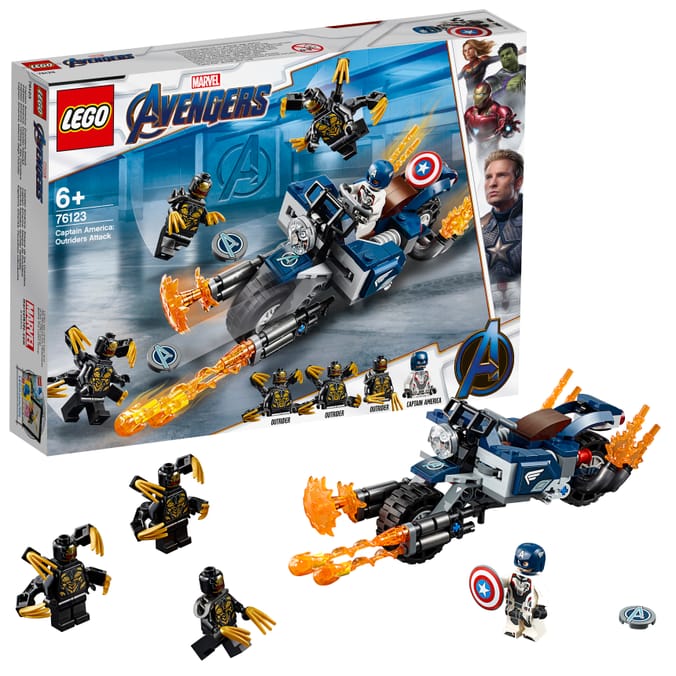 LEGO Super Heroes Captain America Outriders Attack Home Bargains