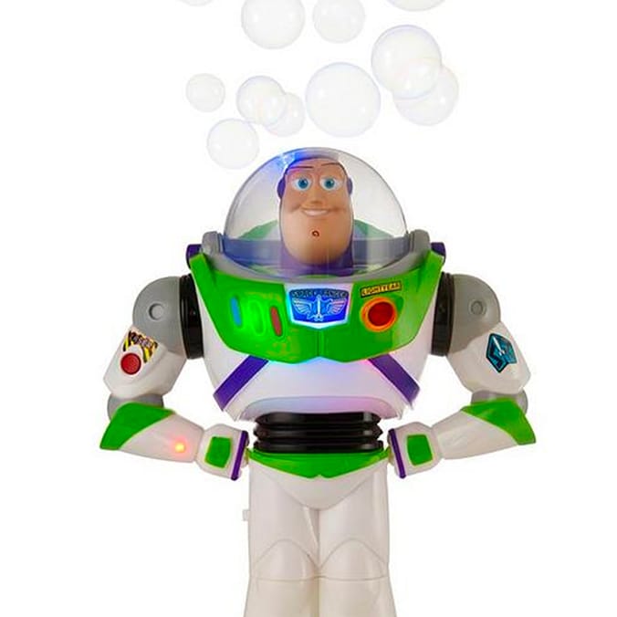 Toy Story Buzz Lightyear Light Up Bubble Blower Toy Figure 