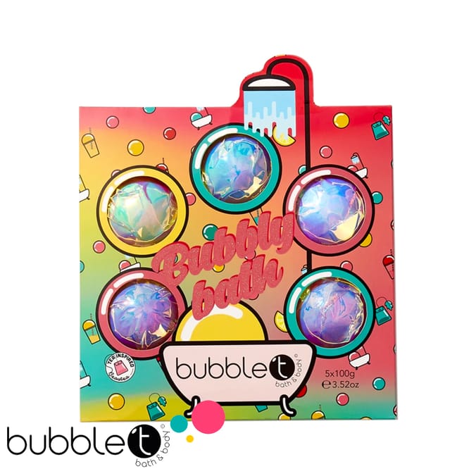Bubble T Bombs Away 5 Bath Fizzers Gift Set, gift set, christmas gift