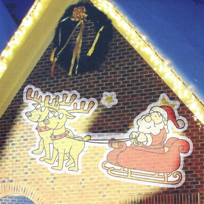 Prestige Lighting: Animated Santa and Sleigh Projector 