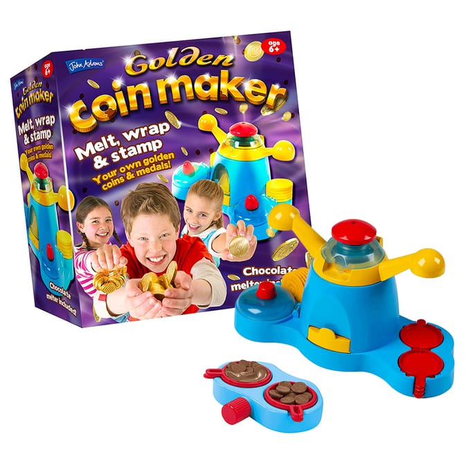 Golden Coinmaker John Adams chocolate gift creative Home Bargains