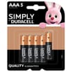 Duracell Simply AAA Batteries (5 Pack)