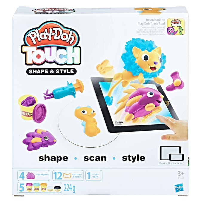 Play-Doh Touch Shape & Style Set interactive play dough scan app stampers